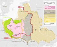 Historische Grenz&auml;nderungen von Polen
